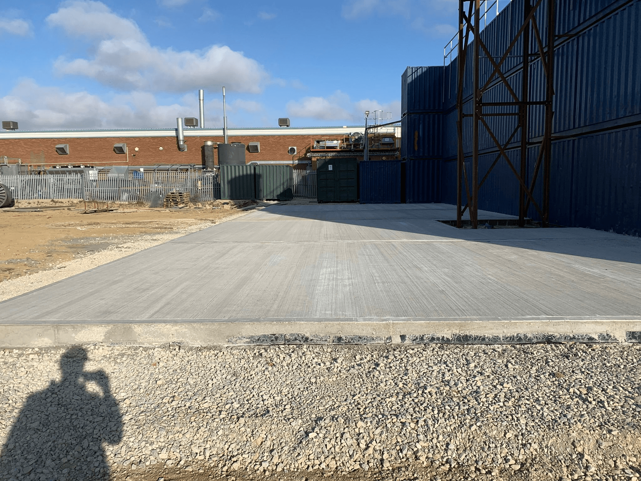 Industrial concrete slab installation
